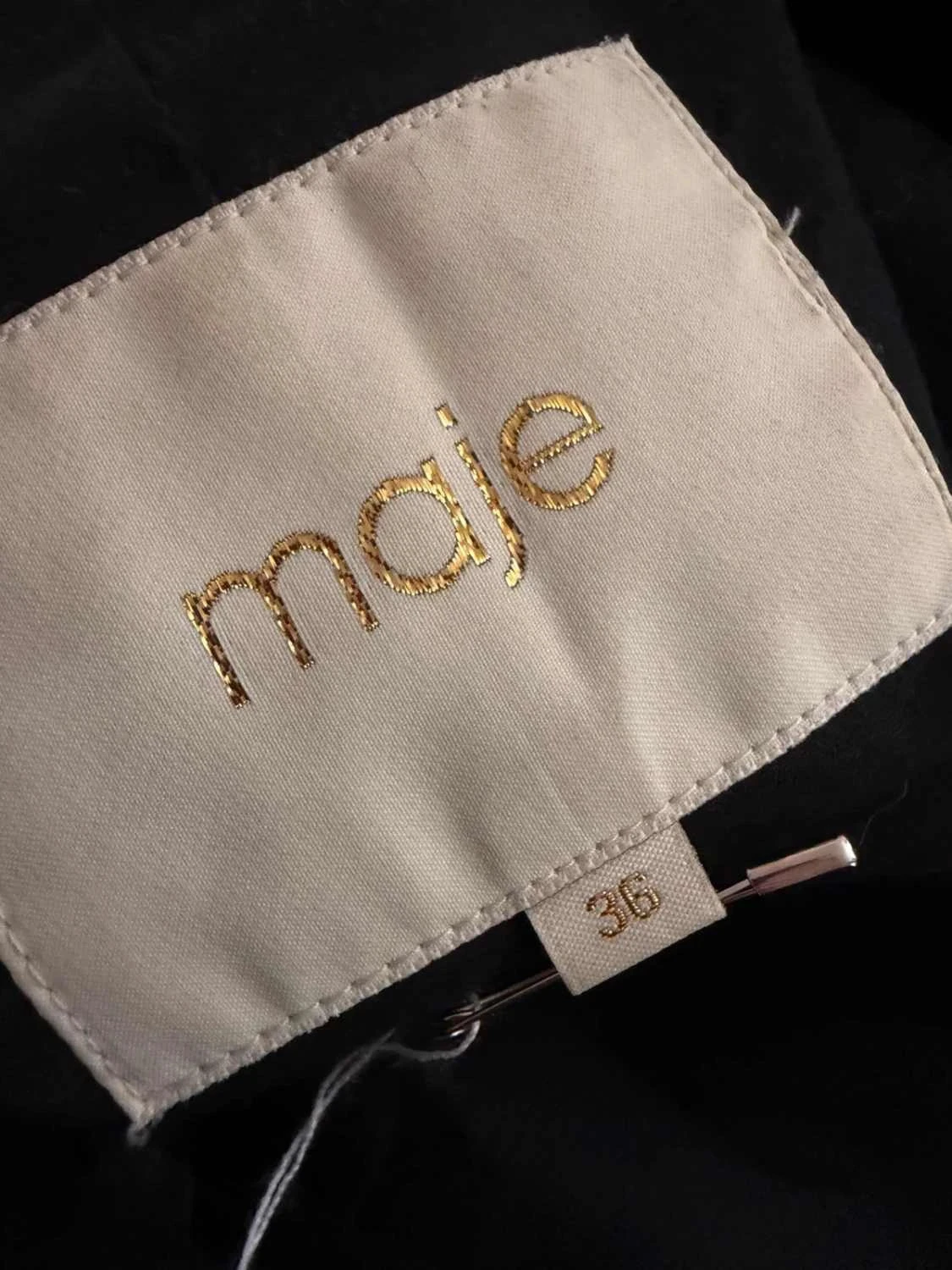 Chaqueta de cuero Maje talla 36 sin usar – photo 9